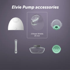 Elvie 24mm shield dishwasher-safe, easy cleaning between pumping sessions.
