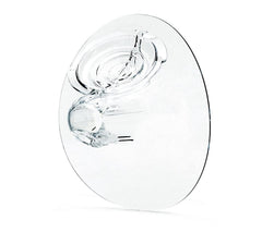 Elvie breast shield 28mm close-up shows comfortable nipple fit for better suction