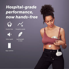 Elvie Stride app control enables remote pumping adjustments.