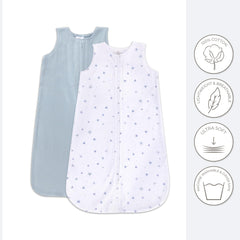 Ely's & Co. Baby Wearable Blanket knit cotton feels soft and breathable for sensitive baby skin.
