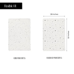 Ely's & Co. jersey cotton fabric provides breathable, gentle touch and fits 28x52 standard cribs.