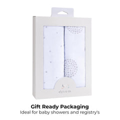 Ely's & Co Grey Dottie design on sleep surface for stylish nursery look