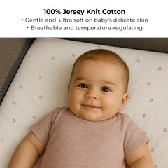 Ely’s & Co elastic-band fit demonstrates secure snug Pack n Play surface