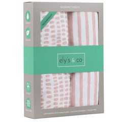 Ely's & Co waterproof bassinet sheet close-up showing TPU lining for mattress protection