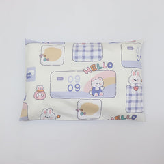 Emenpy purple pillowcase closeup highlights cozy cotton texture for restful baby sleep