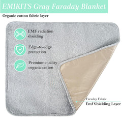 EMIKITS Faraday Blanket in relaxation scene suggesting potential sleep-support benefits