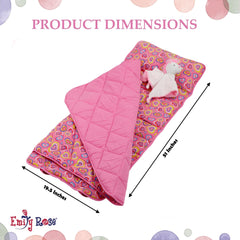 Emily Rose unicorn lovey included for soothing comfort during rest.