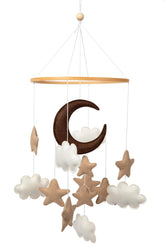 EMMNNIC baby mobile in neutral tones boosts visual focus and calming nursery ambiance