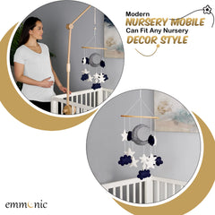 EMMNNIC baby-mobile stars visuals offer soothing stimulation for settling.