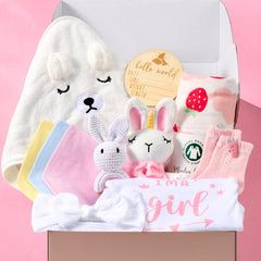 Encausto bunny lovey with crinkle texture, soothing tactile toy.