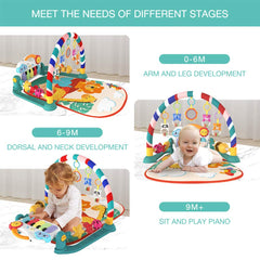 eners baby gym keyboard-piano highlights playful piano exploration for early music