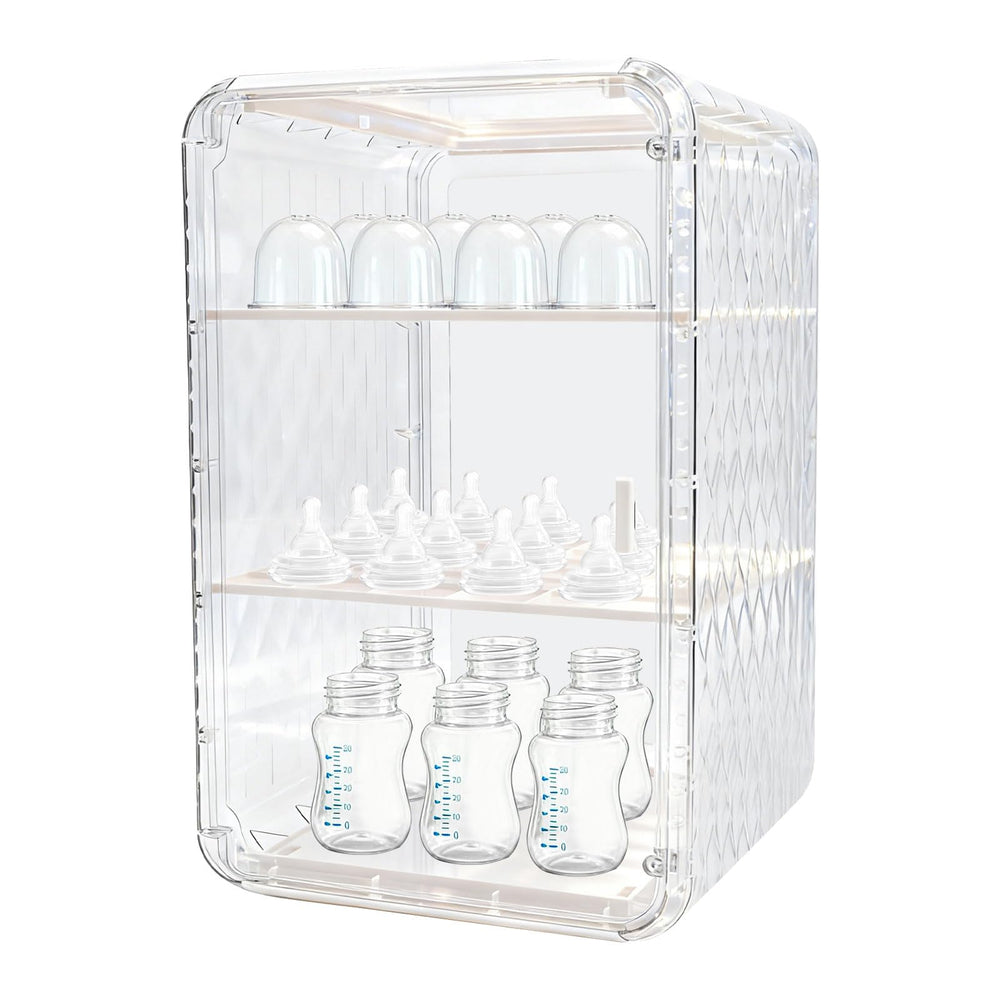 Engorgio baby bottle organizer full view shows easy-access storage on the counter