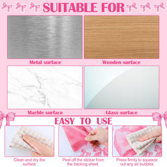 Engrowtic pink bow wall decal sheet 3 brightens bedrooms or nurseries with whimsy.
