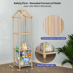 Eniffbaa handcrafted 3D zoo plaque adds interactive playroom charm