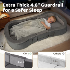 ENITYA toddler bed safety rails help keep toddlers secure during sleep.