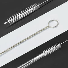 enlpsee straw cleaner handle circular-hole design for easy hanging and drying