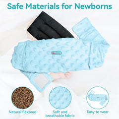 ENLUNTRA baby close-up shows soft fabric for comfortable wear.