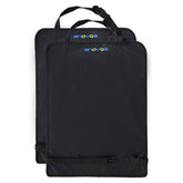 Enovoe Kick Mats two-pack packaged shields upholstery from dirt.