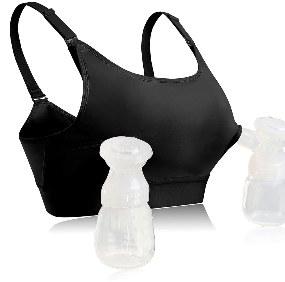 ENSDOAR hands-free pumping bra front view for all-day comfort.