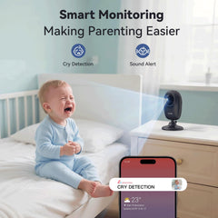 Envilink smart video baby monitor long-range connects you from distant rooms.