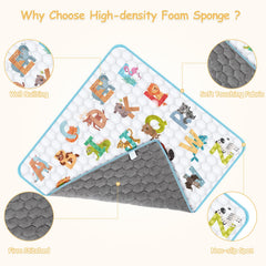 ENVTEK baby play mat spread flat showing large play area.
