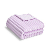 Eonkasp soft fleece baby blanket folded to show plush texture and warmth