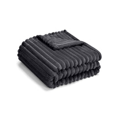 Eonkasp soft fleece baby blanket gray close-up texture for ultra-soft comfort