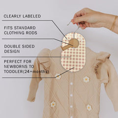 eoscasely baby closet divider eight sizes newborn to 12m for organized growth.