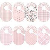 eoscasely baby closet divider pink front view facilitates quick sorting of newborn outfits