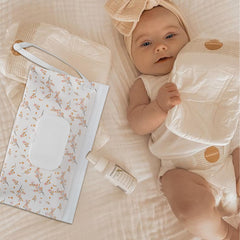 eoscasely wipe dispenser pink design shows soft color accent for nursery coordination