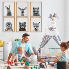 EPHANY owl print wall art adds Nordic charm to kid room