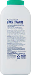 Equate powder texture dispersion demonstrates quick moisture absorption with a talc-free formula.