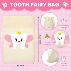 Equsion tooth fairy wood box pink compact keeps lost tooth secure.