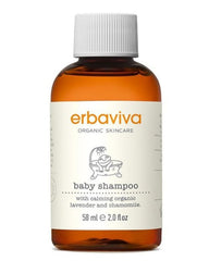 erbaviva Baby Shampoo bottle with lavender aromas for a soothing bath time