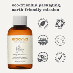 erbaviva Baby Shampoo grape extract emphasizes natural nourishment during gentle cleansing
