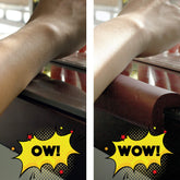 Ergo Edge foam close-up demonstrates arm-protecting padding for comfortable desk use.
