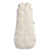 ergoPouch arm-out sleeping bag shows secure arms-out design for comfortable transitions from swaddling.