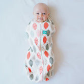 ergoPouch Cocoon Swaddle Sack front view promotes secure, cozy baby sleep.
