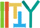 ERKOON sensory chew toy with four textures promotes calm focus during activities.