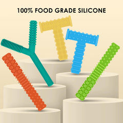 ERKOON Y-shaped chew toy designed for oral motor exploration and easy handling.