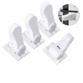 Erockbuy door lever lock pack-4 closeup demonstrates secure baby proofing in use.