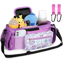 ERRUI stroller organizer insulated cup holders for drinks on the go