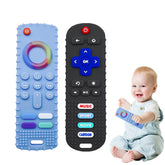 ERSIHUA remote-black teether helps soothe sore gums