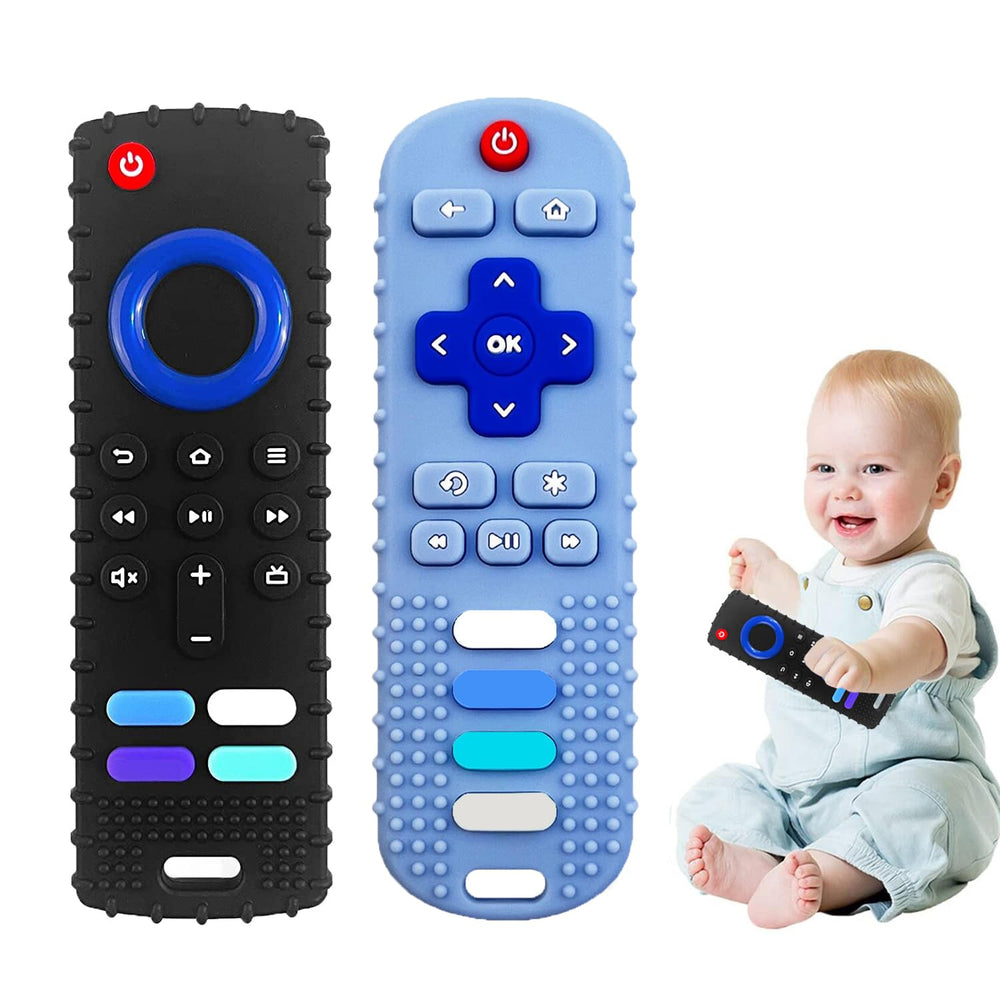 ERSIHUA remote-control teether front view eases teething with playful texture