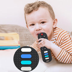 ERSIHUA teether remote-back textures provide varied gum massage.