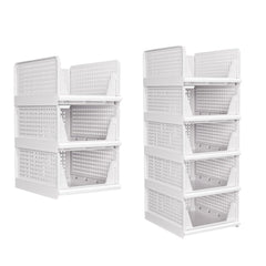 Ersozrin pull-out shelves organize wardrobes for easy access