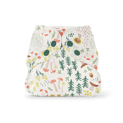 Esembly Fantastic Funghi outer snapped over the inner delivers leak protection during daily diaper changes.