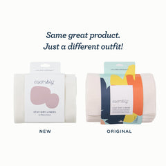 Esembly Stay-Dry liner in use inside a cloth diaper for moisture control.