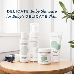 Esembly Wipe Up Wash foamer bottle ready for no-rinse cleaning during diaper changes.