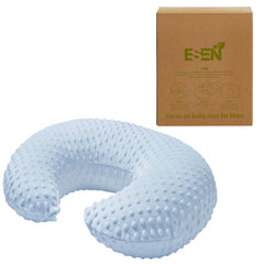 ESEN Nursing Pillow blue removable cover shows easy care and machine washable fabric.